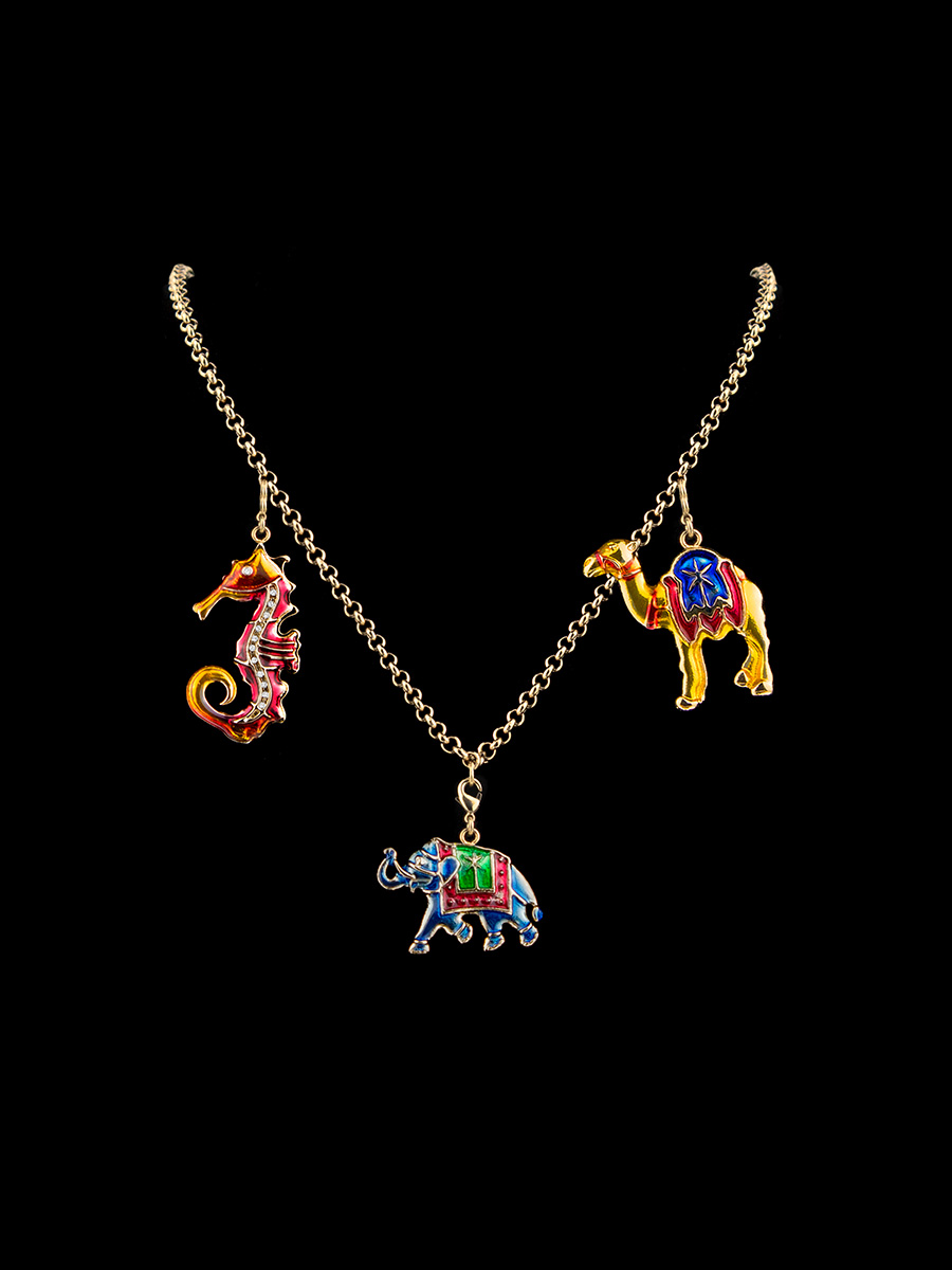 Elefante 3 charm Necklace