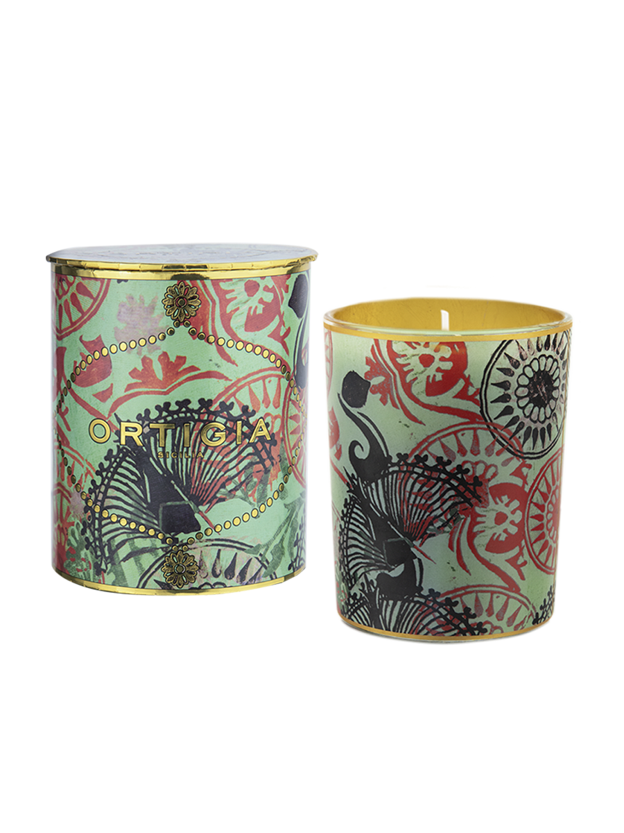 Fico d'India Decorated Candle