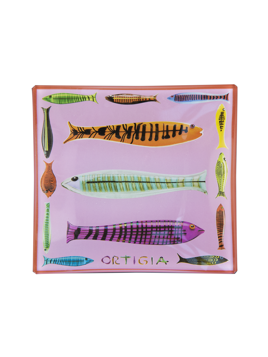 Piatto di Vetro Fishy 11 x 11cm