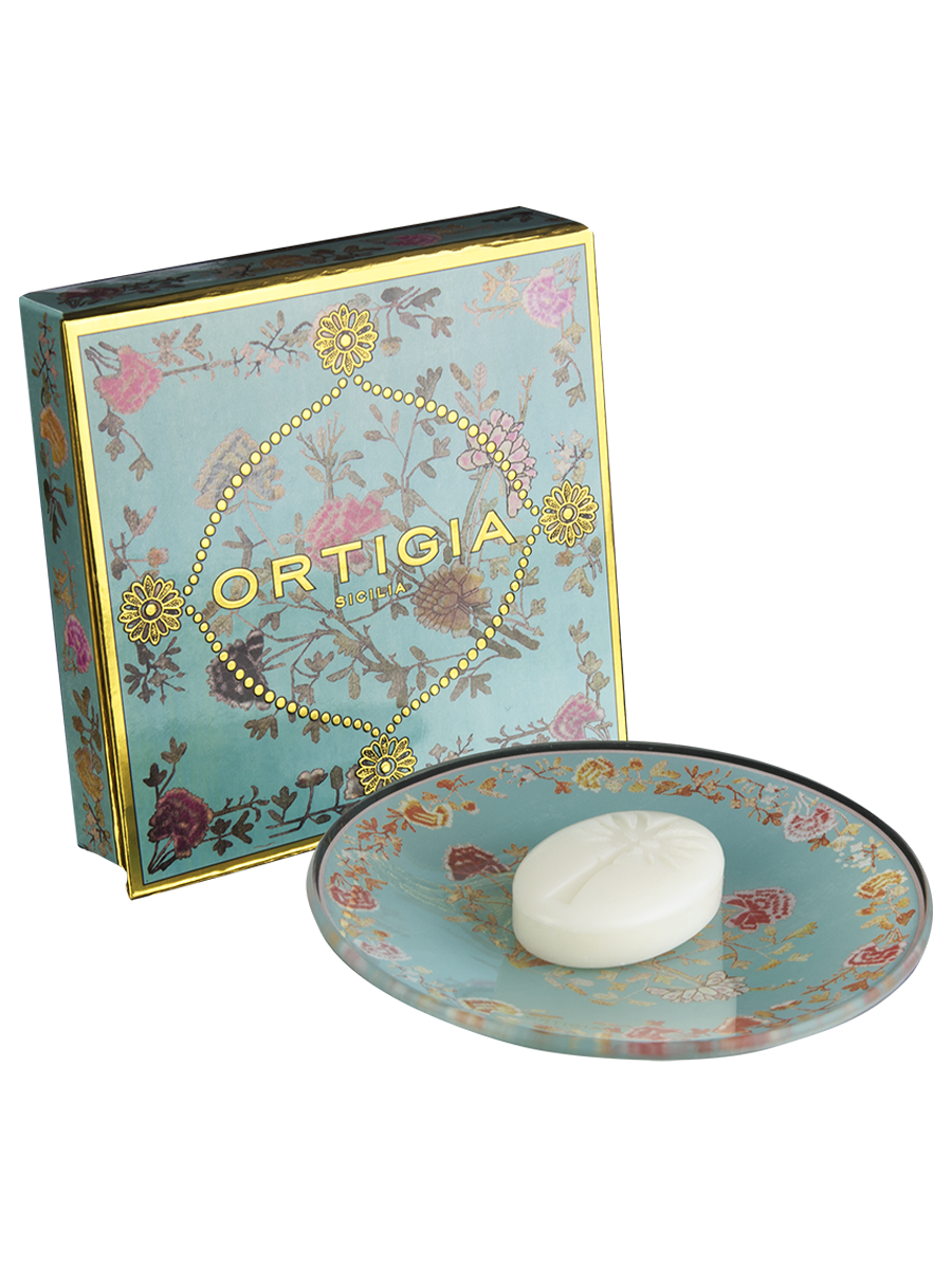Florio Glass Plate & Soap Box 