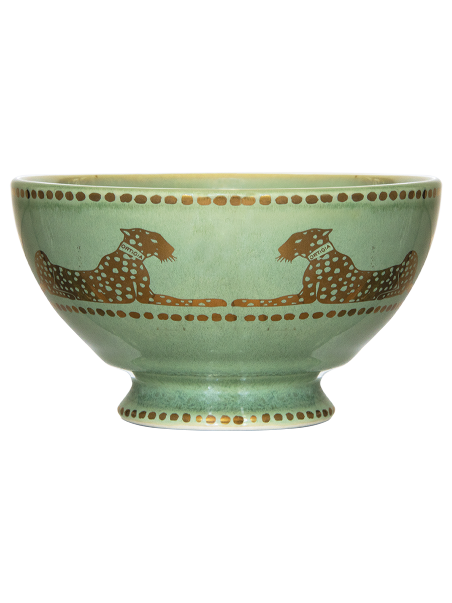 Large Green Ceramic Bowl 