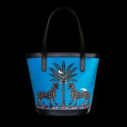 Velvet Bucket Bag Blue