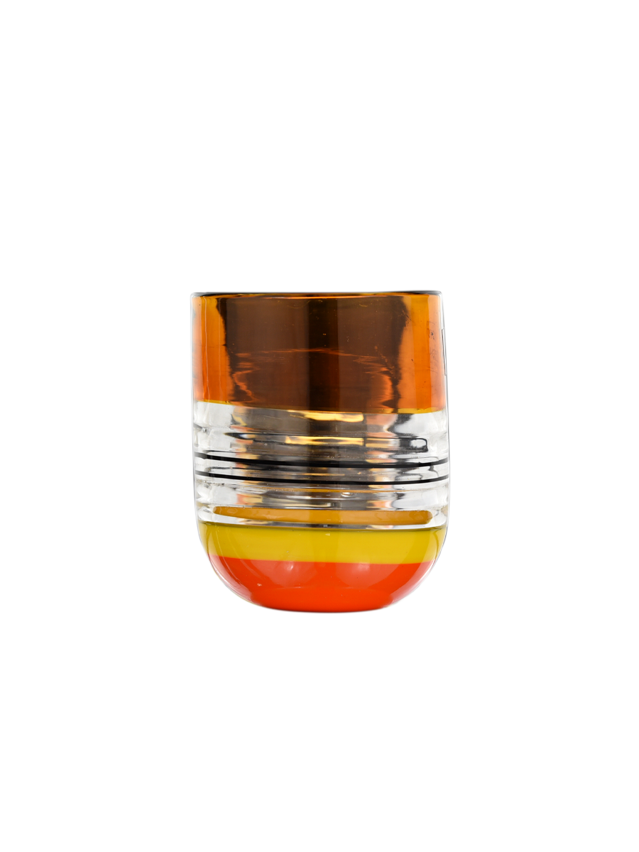 Glass Canna Orizzontale Orange Black