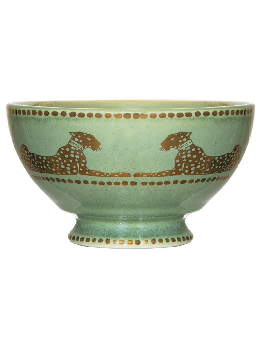 Large Green Ceramic Bowl 