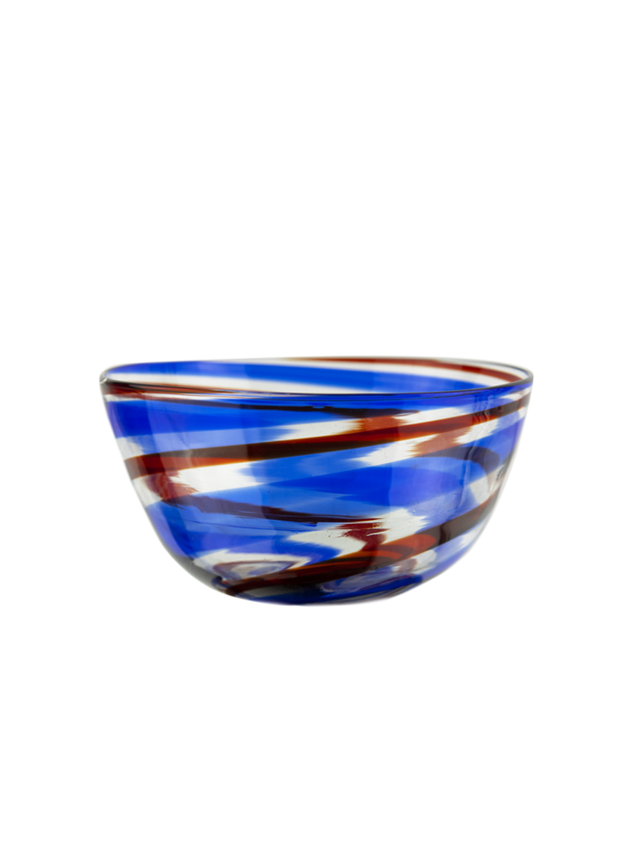 Murano Small Red & Blue Bowl 
