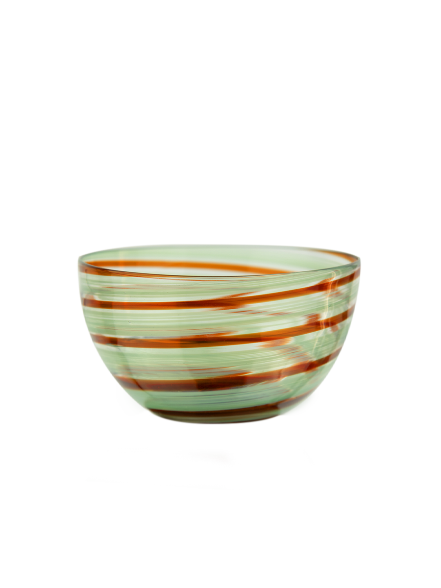 Murano Small Red & Green Bowl 