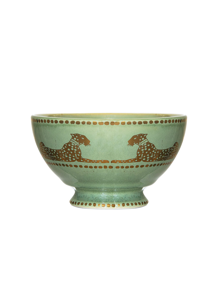 Small Green Ceramic Bowl 