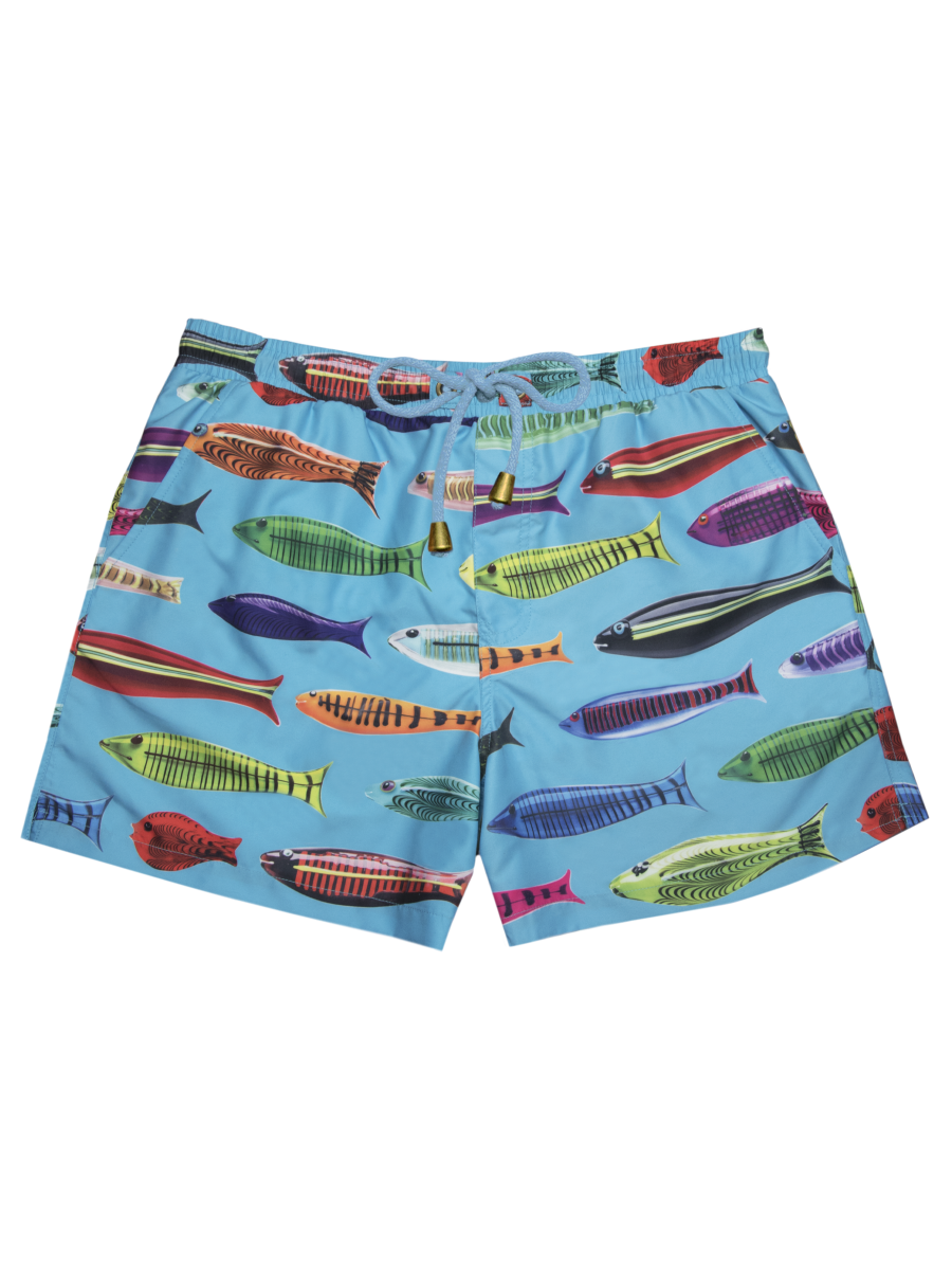 Fishy Blue Small Swim Shorts (1)