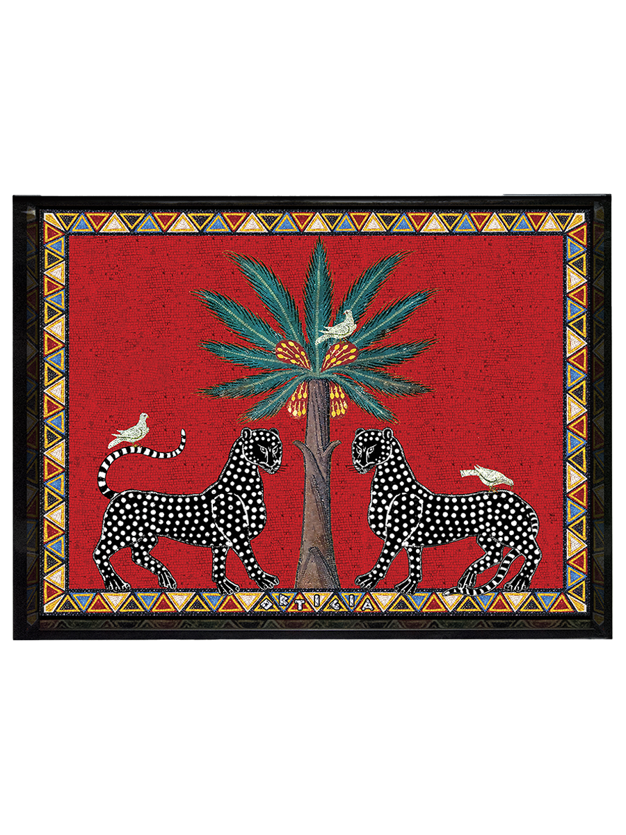 Vassoio Mosaico Rosso Large (38 x 28cm)